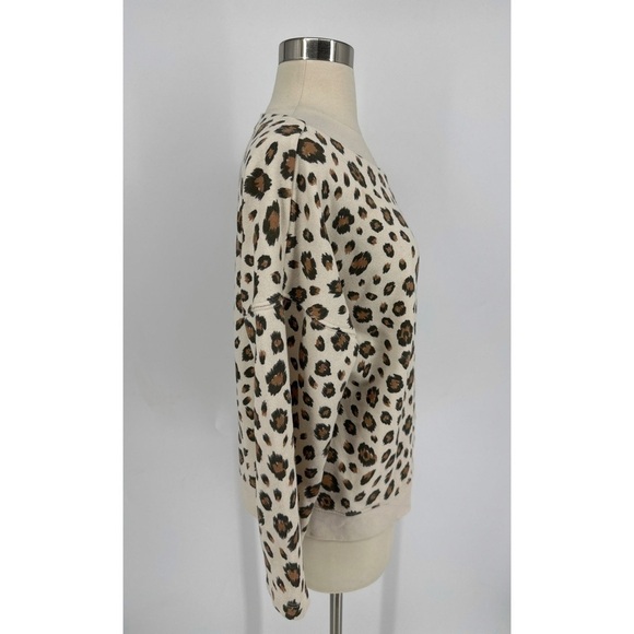 J Crew Animal Print Long Sleeve Sweatshirt - Picture 3 of 11